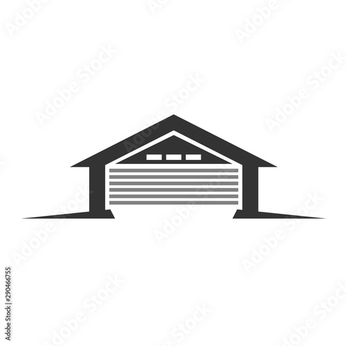 Garage icon isolated on white background. Garage icon simple sign