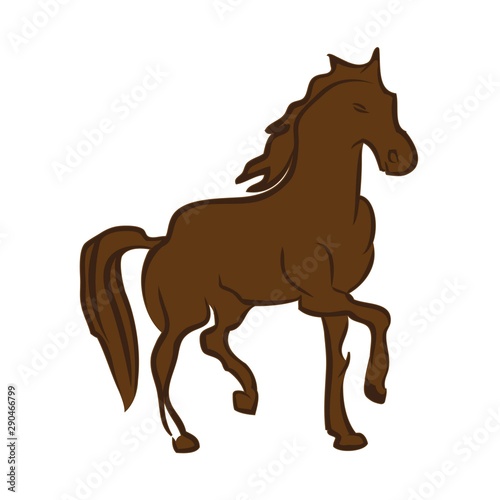 horse standing on three paws Icon, horse standing on three paws Icon Eps10