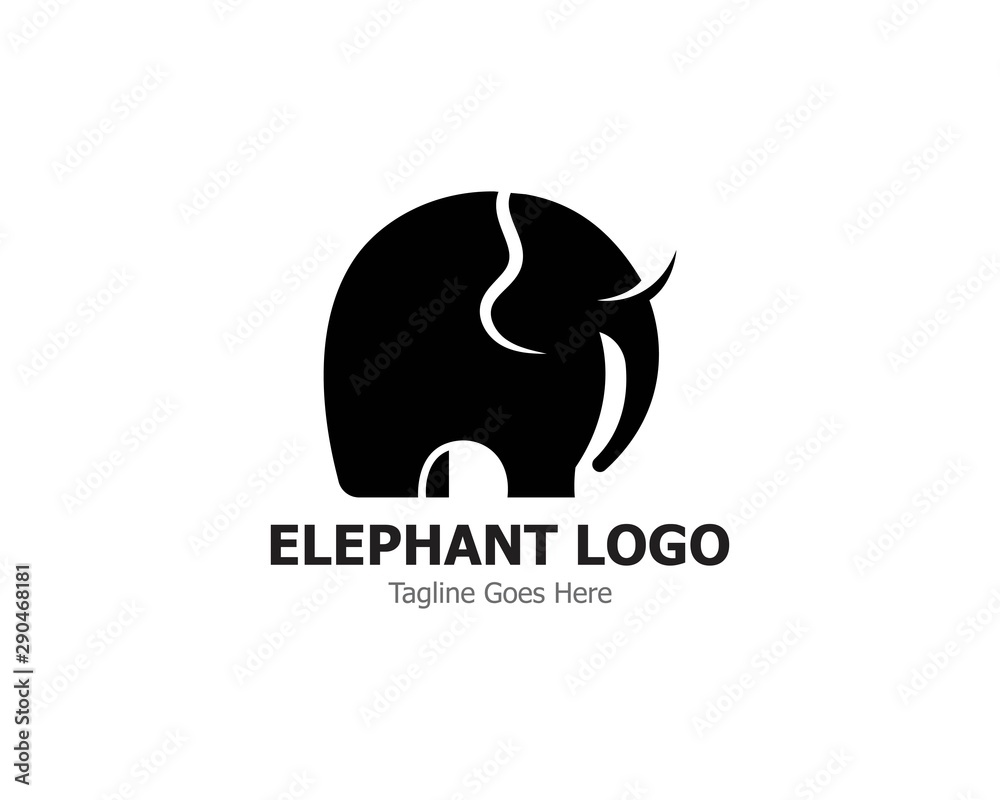 Fototapeta premium Elephant Logo Template Vector Illustration design