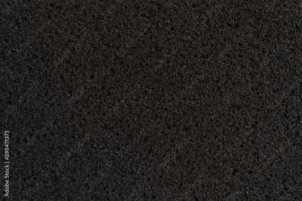 abstract dark black foam rubber texture, macro view, protection textured surface abstract dark black foam rubber texture, macro view, protection textured surface