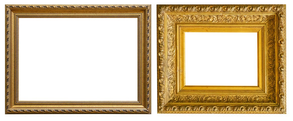 Antique gold antique picture frames