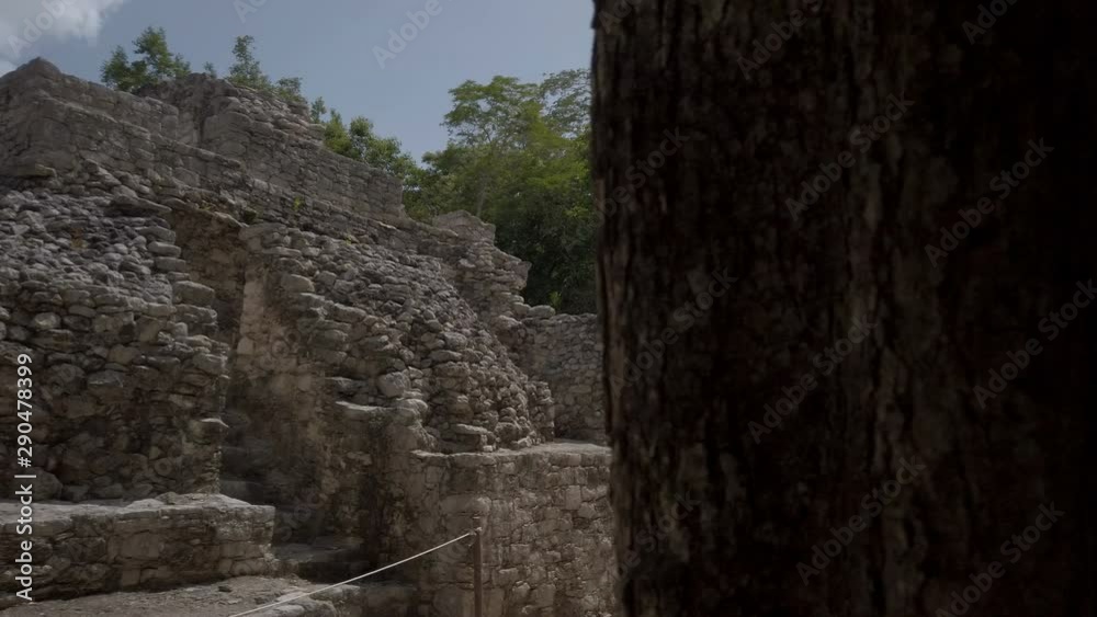 4K video of the ancient Mayan Coba ruins Yucatan peninsula Mexico. 4K video of the ancient Mayan Coba ruins Yucatan peninsula Mexico.