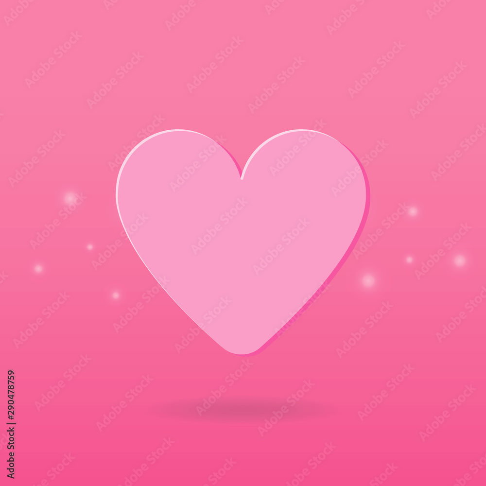 Heart icon vector. Love symbol. Valentine's Day sign.