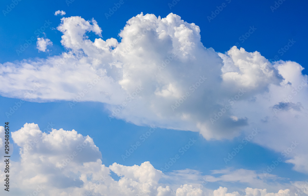 clear blue sky with clouds	