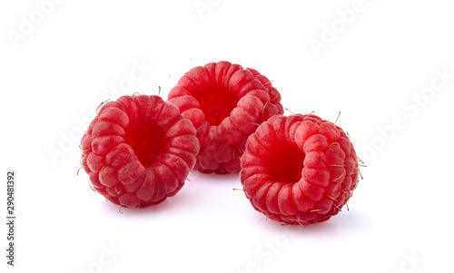 Raspberry Isolated on White Background. Ripe berries isolated.