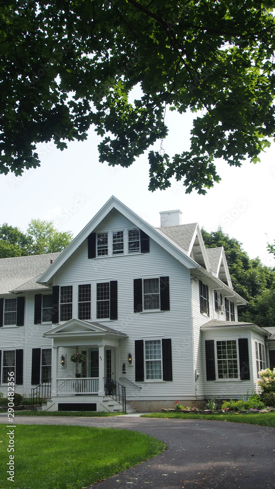 USA, Vermont: historische Häuser mit Holzfassade USA, Vermont: historische Häuser mit Holzfassade
