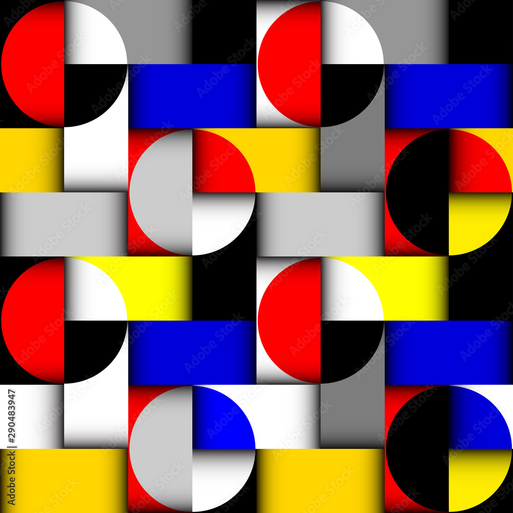 Classic polka dot pattern in a patchwork collage style.