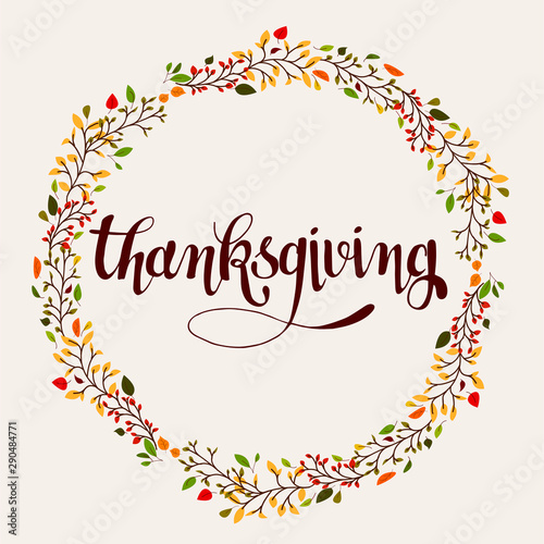 Autumn thanksgiving card