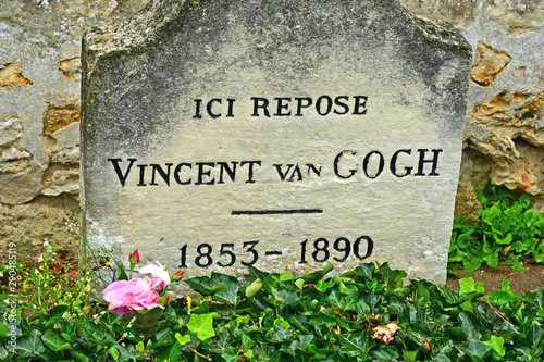 Auvers sur Oise; France - september 30 2018 : Vincent Van Gogh tomb