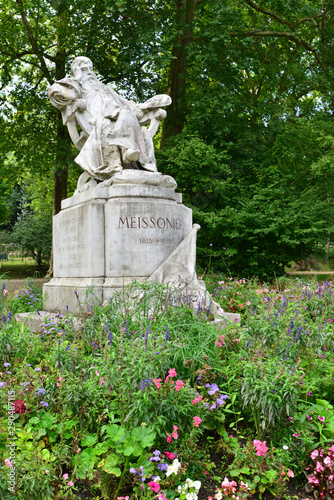 Poissy; France - september4 2017 : the Messonier public park photo