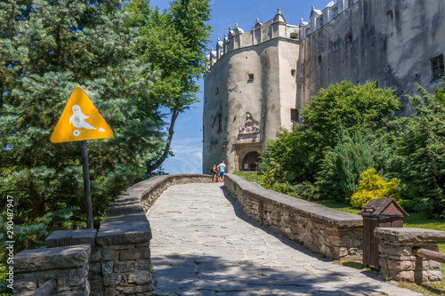 Fototapeta Naklejka Na Ścianę i Meble -  Warning against ghosts in Niedzica castle, Poland