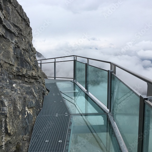 Alpine skywalk in Switzerland