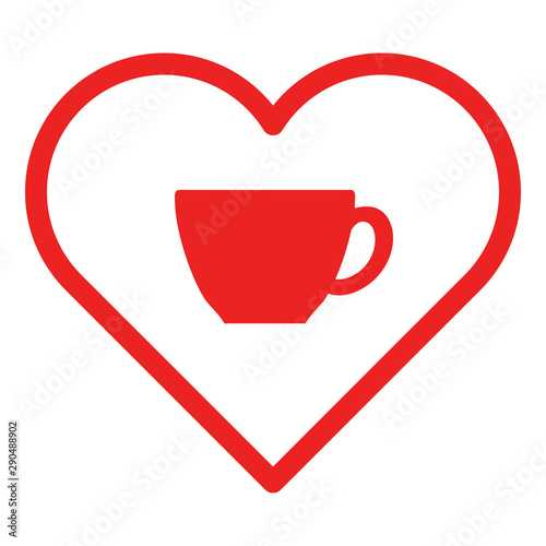 Tasse und Herz