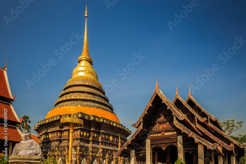 Thailand Temple in Chiangmai province of Thailand © ohm2499