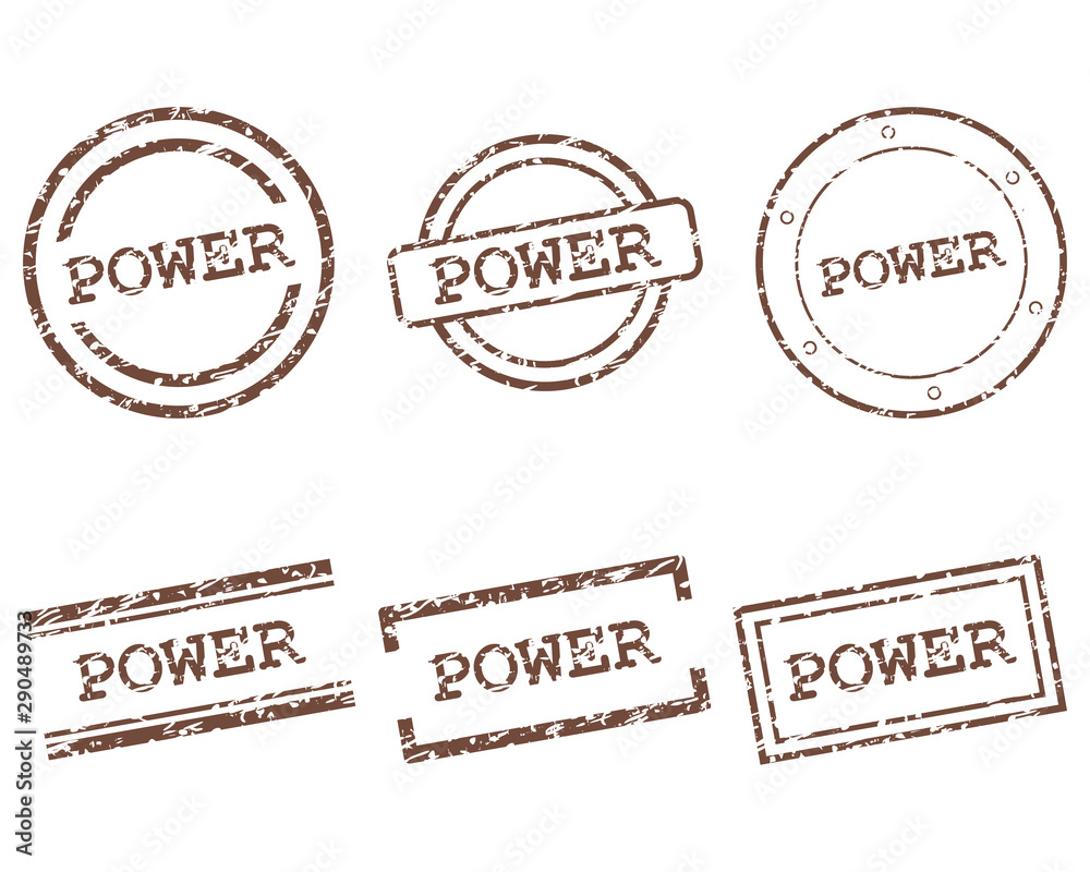 Fototapeta premium Power Stempel