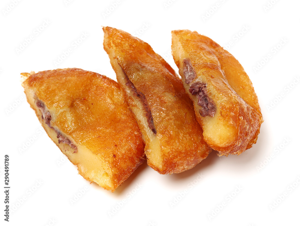 rice cracker on white background rice cracker on white background