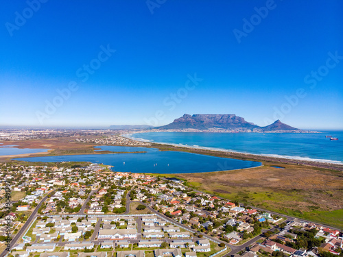 Table Mountain, Cape Town with Drone