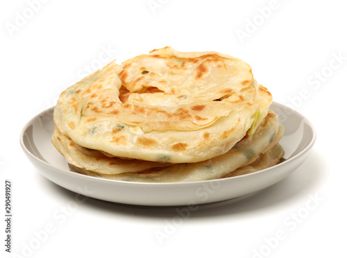Chinese pancakes on White Background