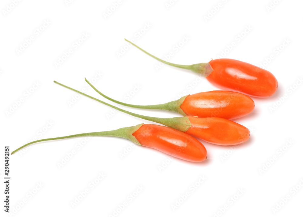 Goji berry isolated on white background