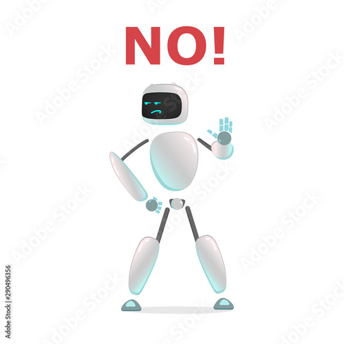 RPA. Funny white robot in different comic situations and moods. Modern technologists of the invention of the future, artificial intelligence. robotics and bots