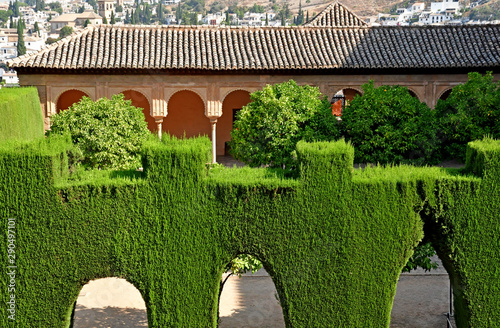 Granada; Spain - august 27 2019 : Alhambra palace photo