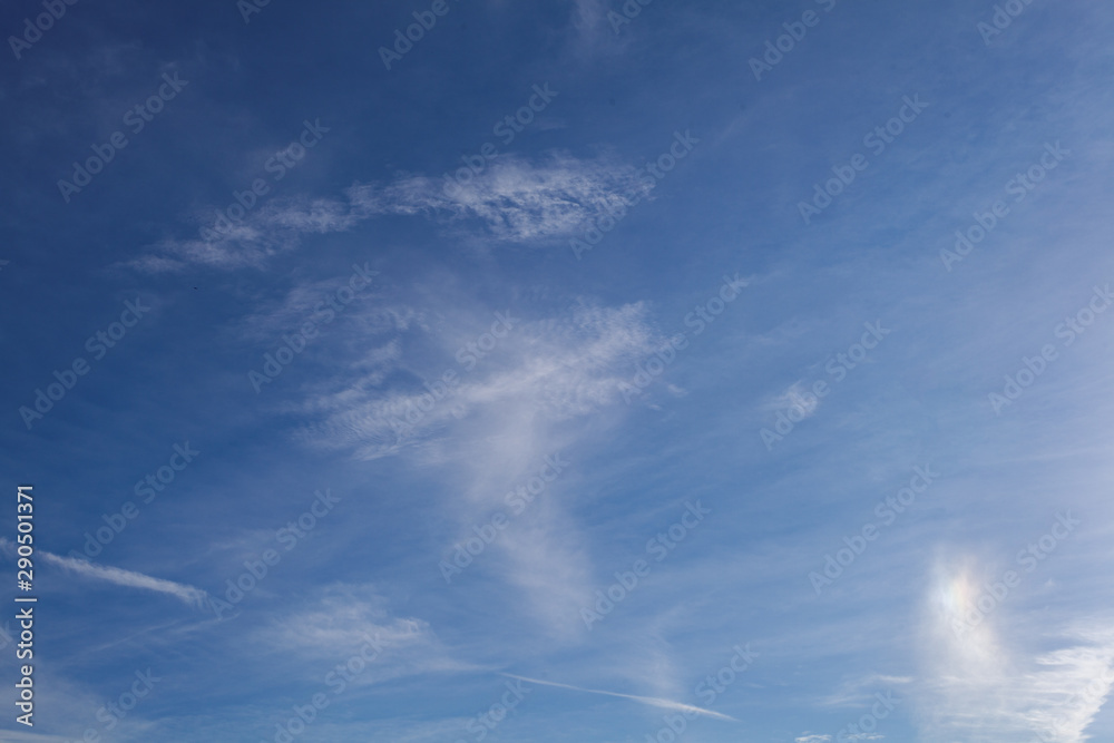 Beauty white cloud and clear blue sky in sunny day texture background Beauty white cloud and clear blue sky in sunny day texture background