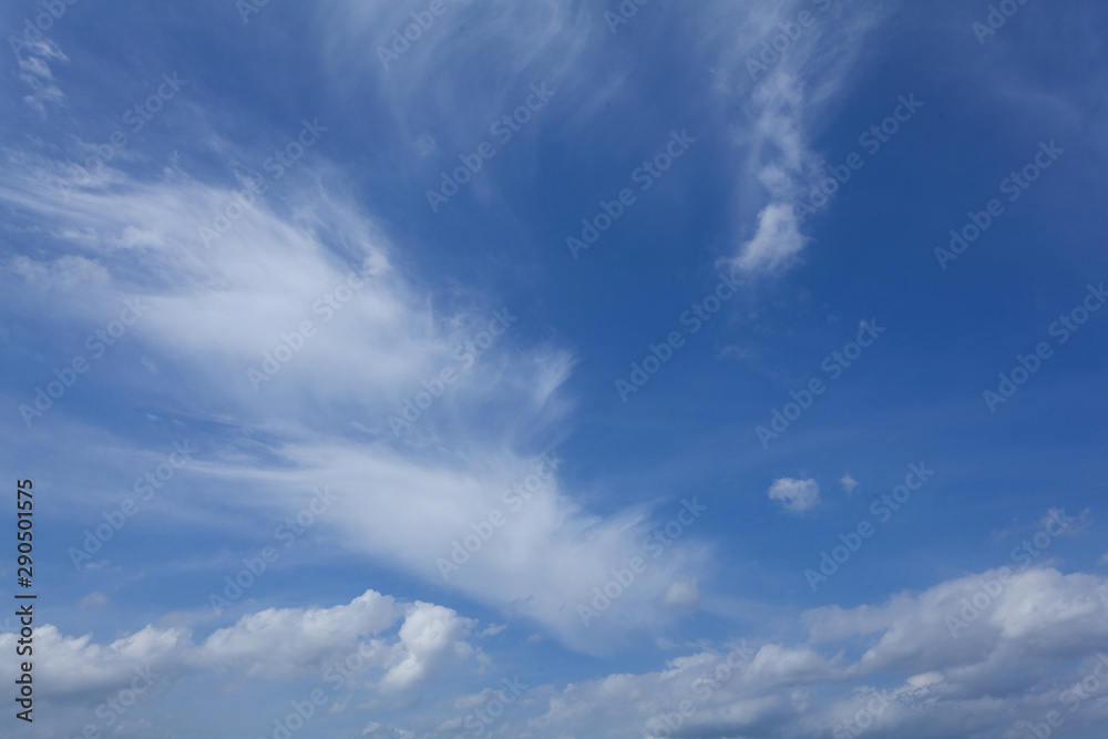 Beauty white cloud and clear blue sky in sunny day texture background Beauty white cloud and clear blue sky in sunny day texture background
