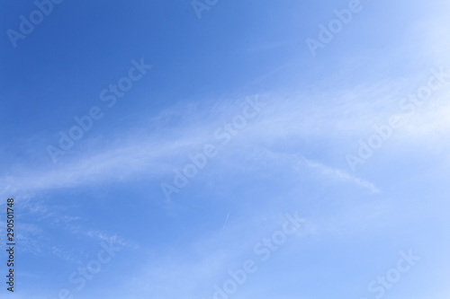 Beauty white cloud and clear blue sky in sunny day texture background