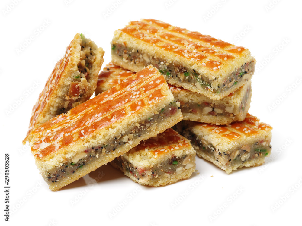 Layer Cake on white background. Layer Cake on white background.
