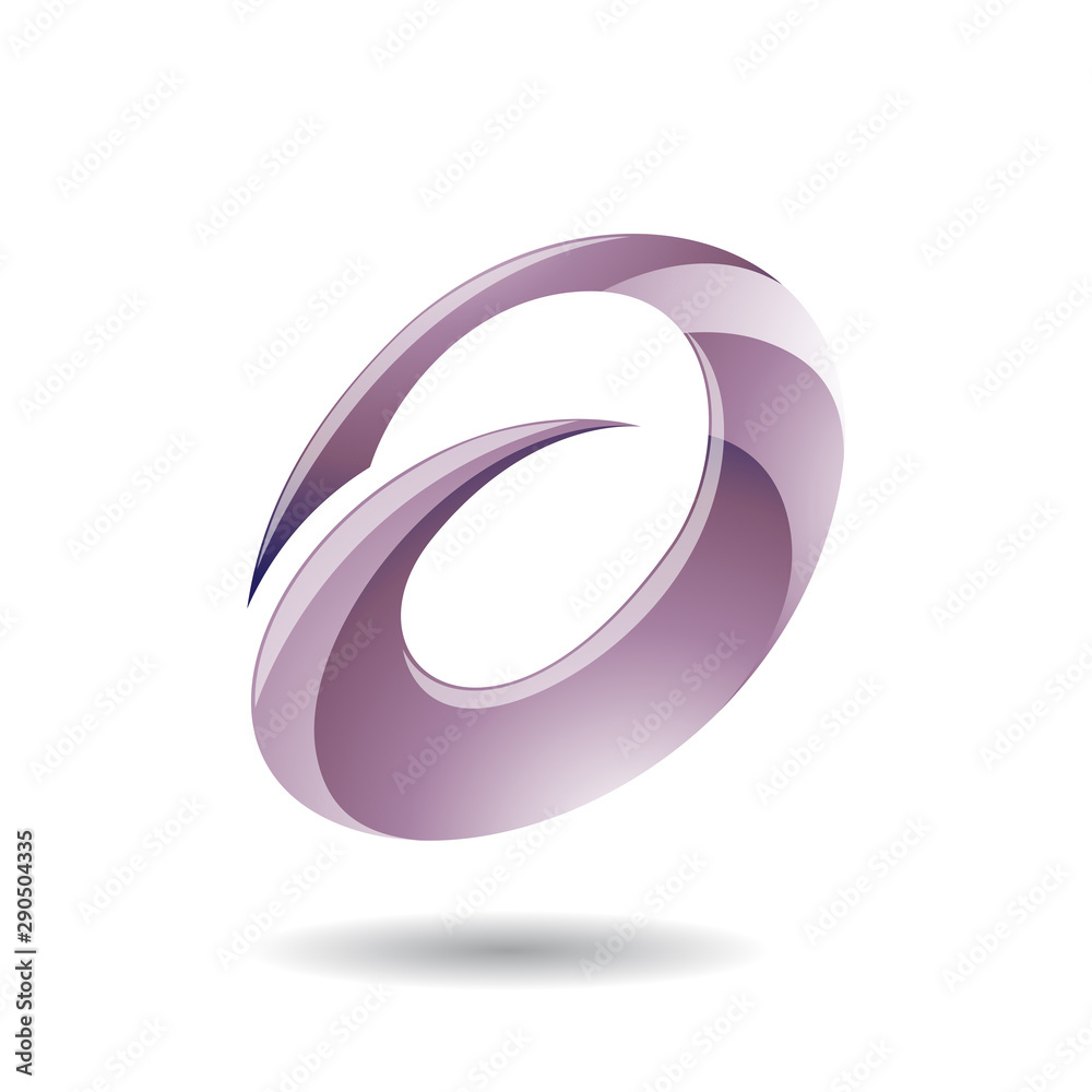 Abstract Symbol of Oval Letter A Icon Abstract Symbol of Oval Letter A Icon