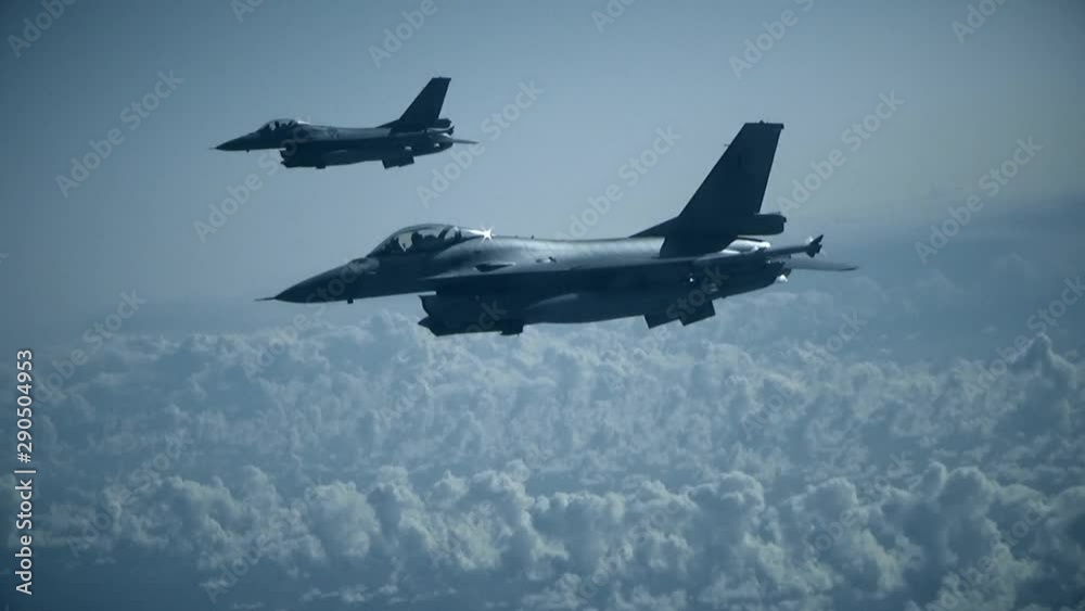 Two fighters pose in the frame