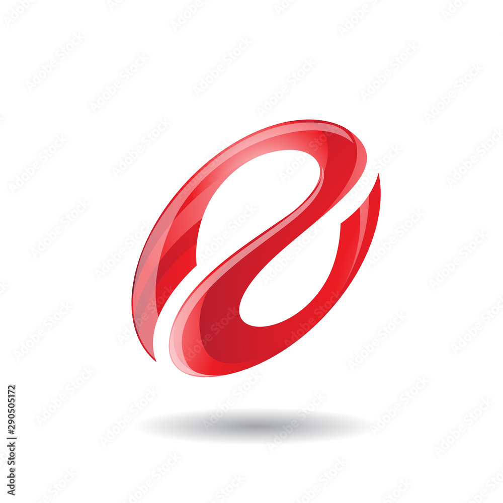 Abstract Symbol of Oval Letter A Icon Abstract Symbol of Oval Letter A Icon