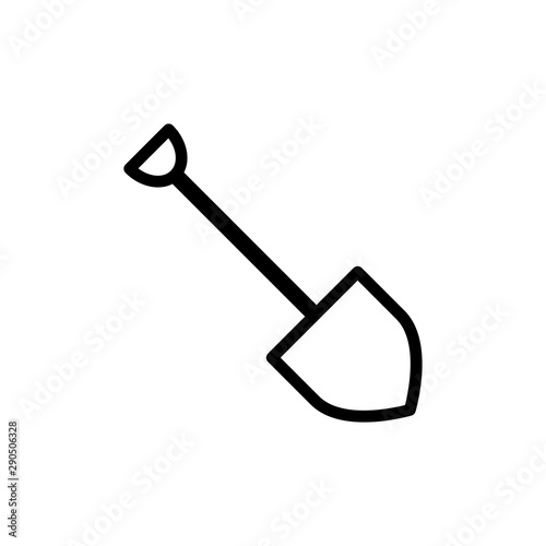 shovel icon trendy