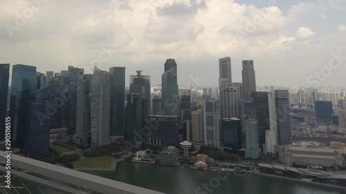 Wallpaper Mural Time lapse of clouds passing over Singapore skyline -  zoom out Torontodigital.ca