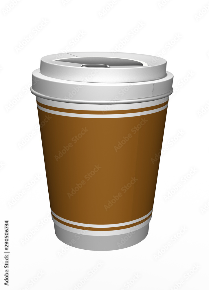 Kaffee to Go Becher mit Aufschrift, freigestellt Kaffee to Go Becher mit Aufschrift, freigestellt