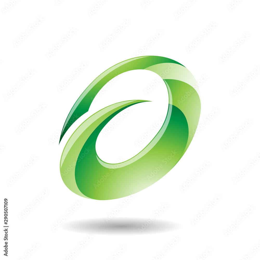Abstract Symbol of Oval Letter A Icon Abstract Symbol of Oval Letter A Icon