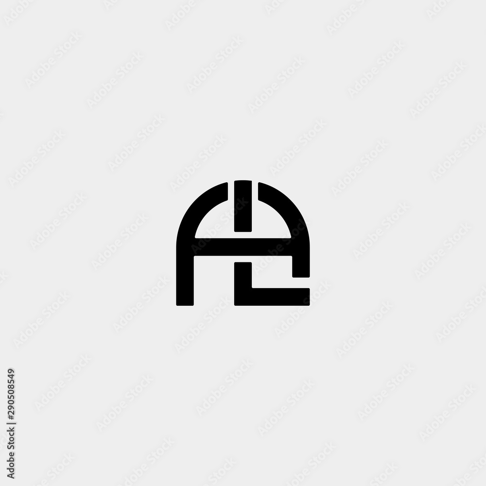 Letter AL LA A L Monogram Logo Design Minimal Icon Letter AL LA A L Monogram Logo Design Minimal Icon