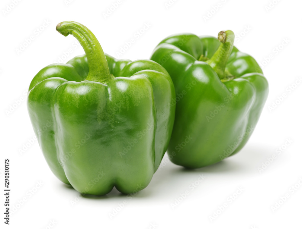 fresh bell pepper (capsicum) on white background fresh bell pepper (capsicum) on white background