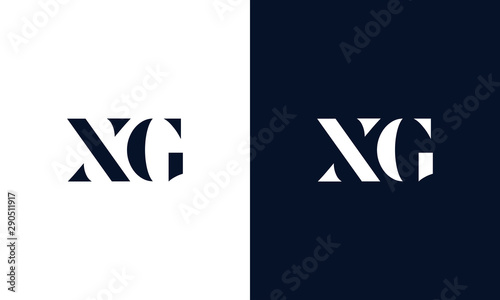 Creative flat letter XG logo. This logo icon incorporate with abstract shape in the creative way.