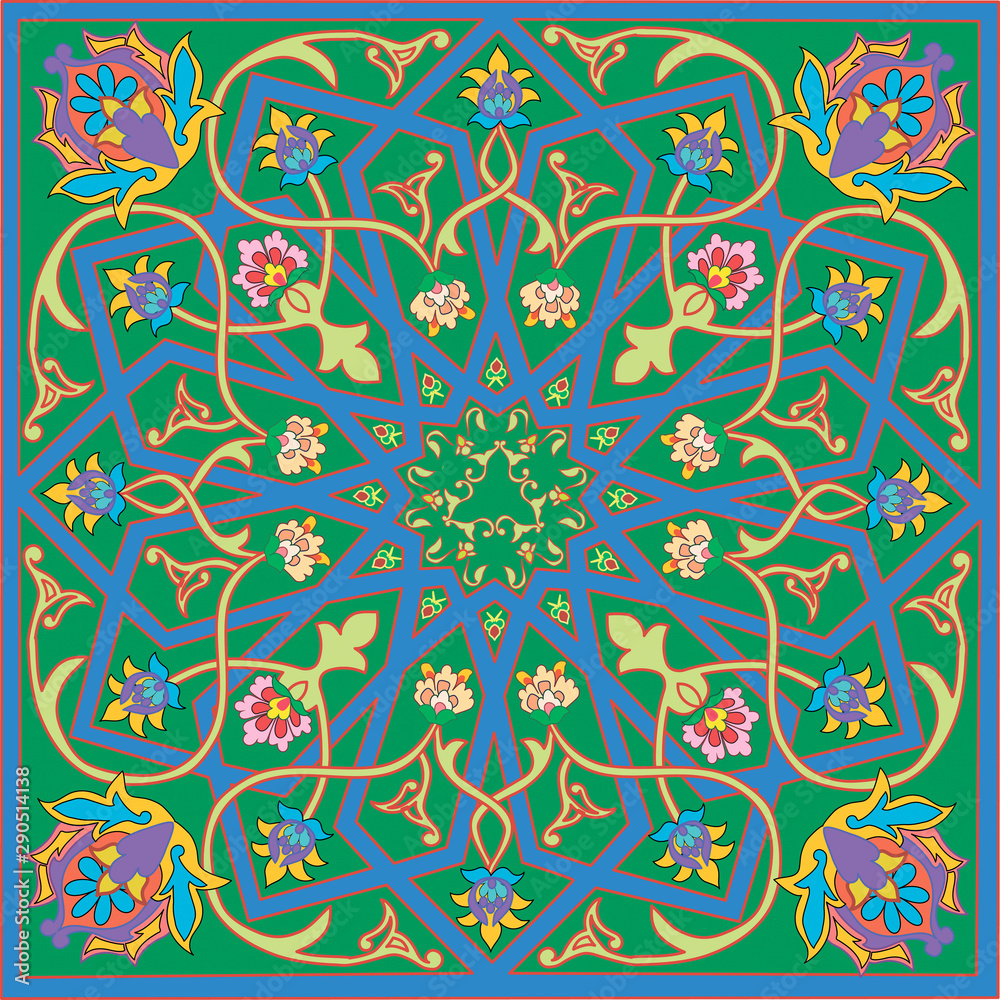   Luxurious abstract pattern in oriental style