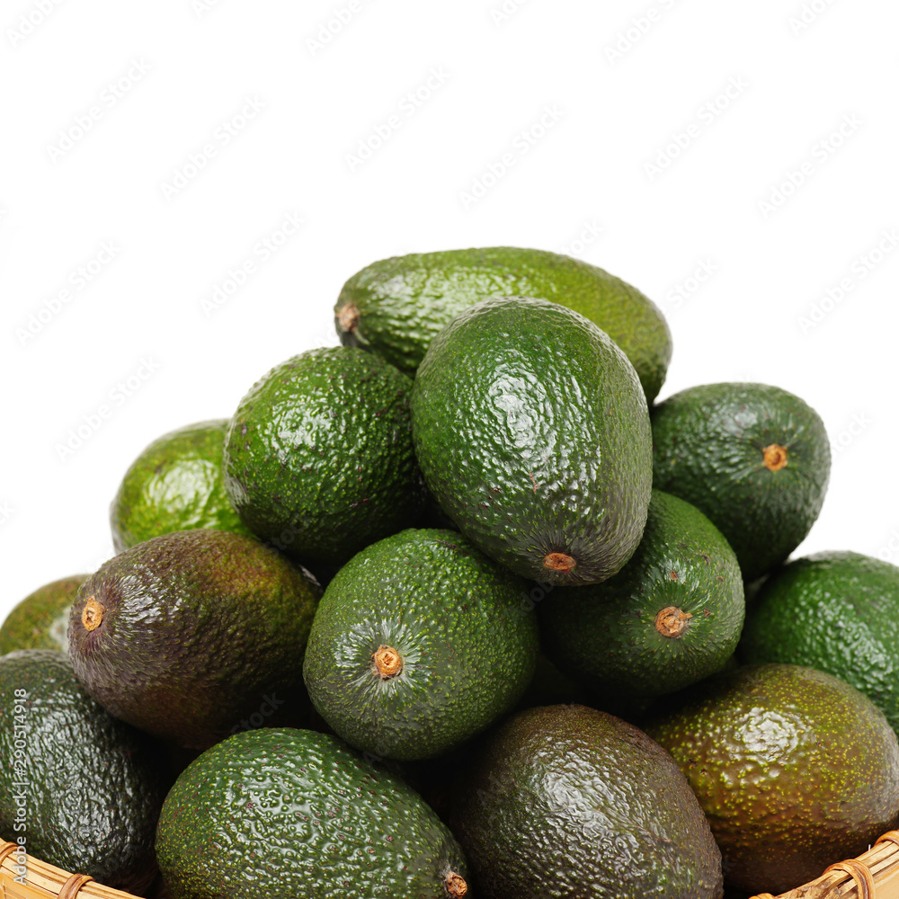 Avocado on a white background Avocado on a white background