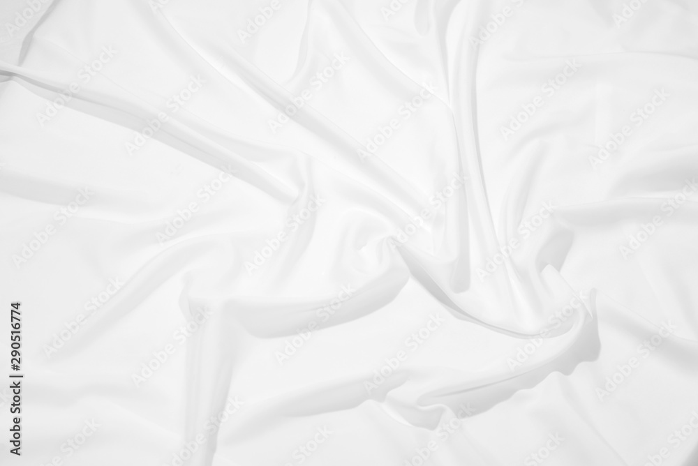 White fabric, cloth wave texture background, Empty space. / Soft image. White fabric, cloth wave texture background, Empty space. / Soft image.