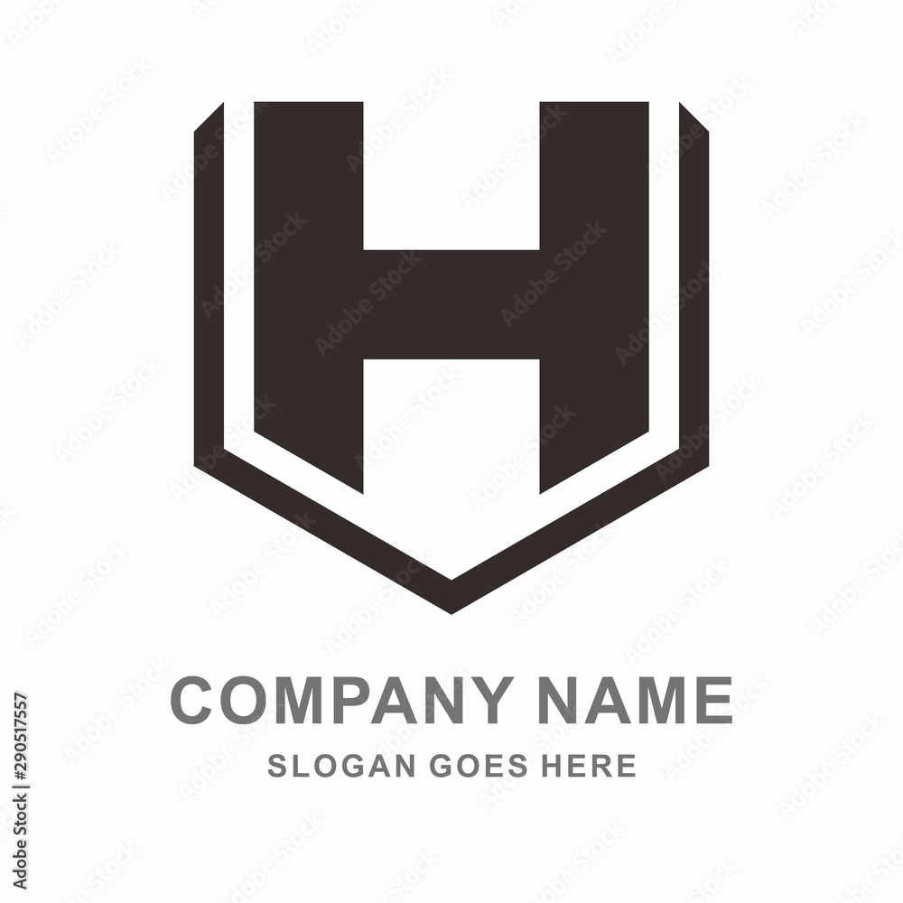 Fototapeta premium Monogram Letter H Business Company Vector Logo Design