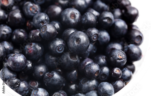 Wallpaper Mural Blueberries in a glass on a white background Torontodigital.ca