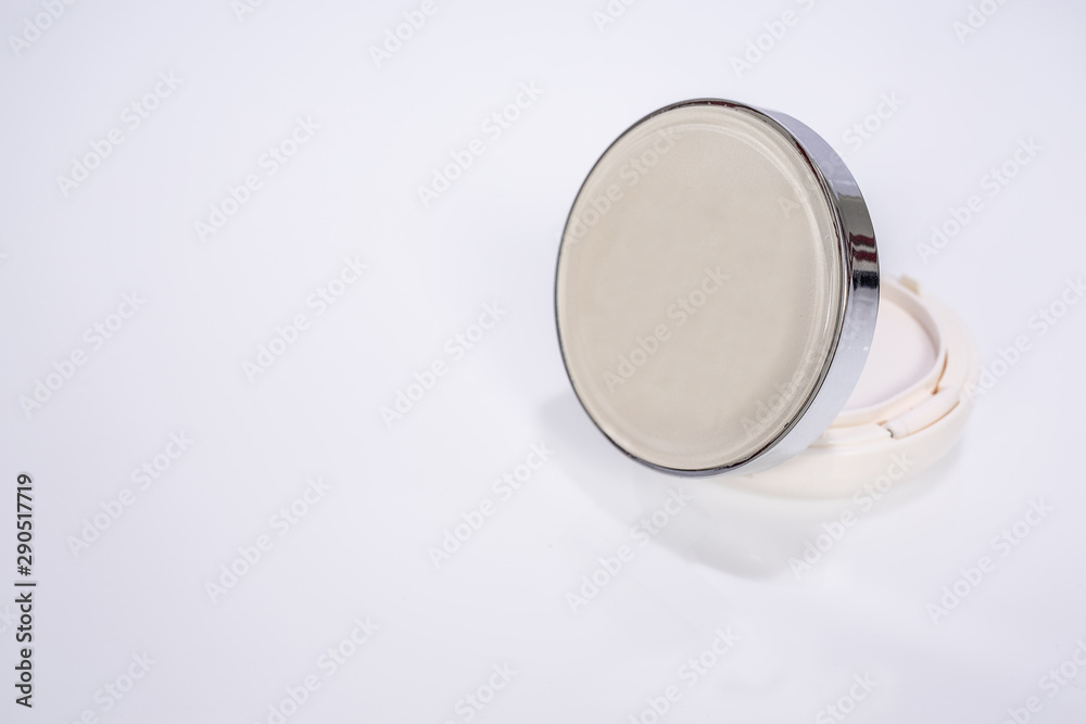 Cosmetic products and flowers on a white background. Cosmetic products and flowers on a white background.