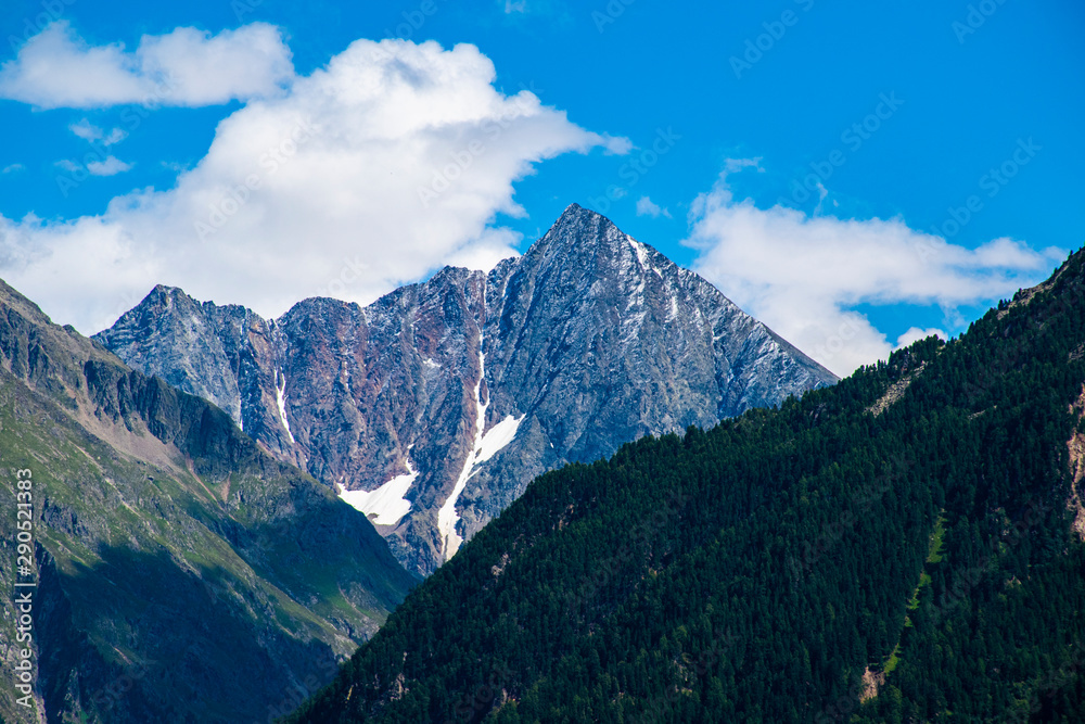 alpine peaks of south Tyrol five