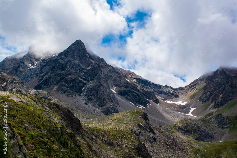 alpine peaks of south Tyrol nine