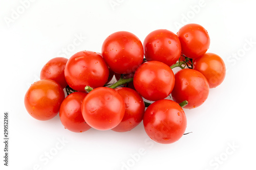 Tomatoes on a white background