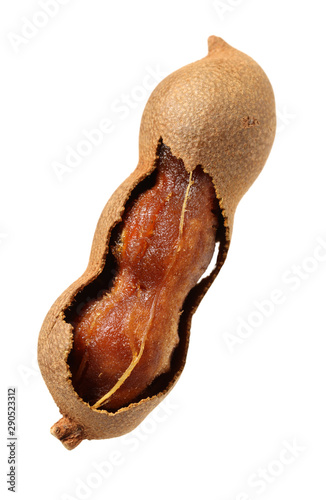 Tamarind isolated on the white background.