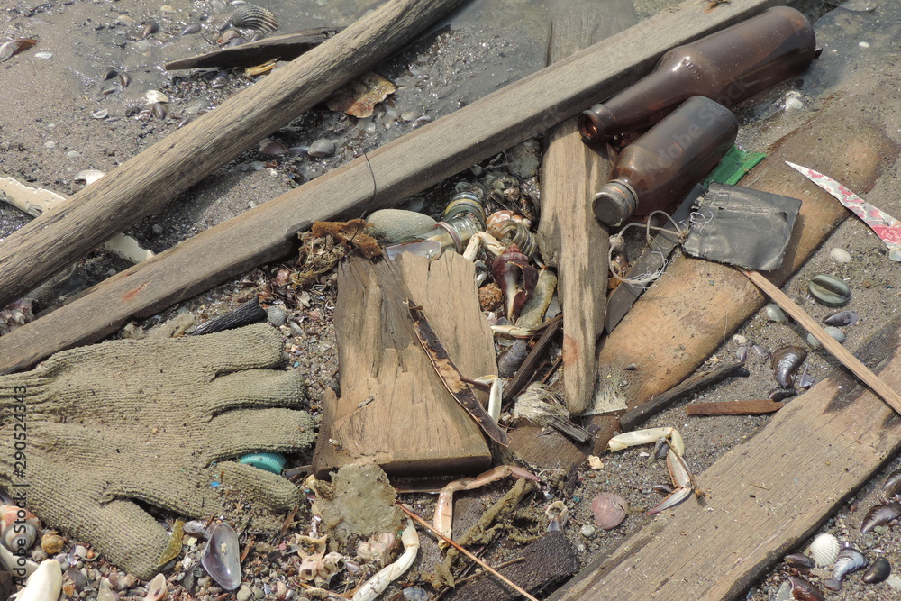 old tools on construction site old tools on construction site